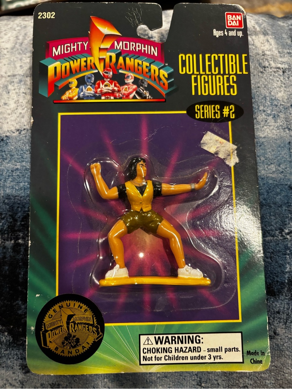 Power Ranger Yellow & Black Action Figure Collectible Packaging